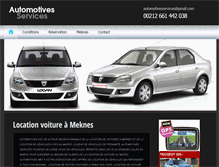 Tablet Screenshot of location-voiture-meknes.com